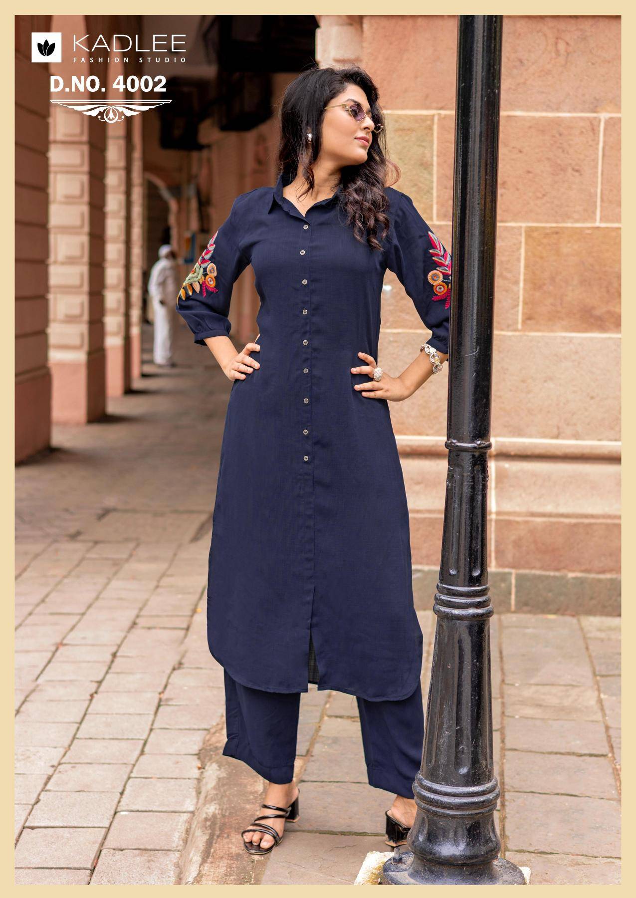 Kadlee blue bell coord set  Kurti wholesalers online